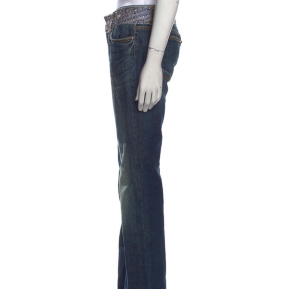 Roberto Cavalli Vintage Jeans with Beaded Waistband - Picture 2 of 9